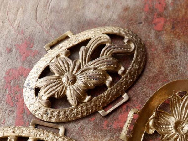 画像7: ヴィンテージUSA真鍮製　大き目フラワーコネクター　1個 (7)