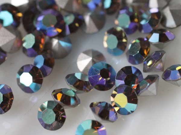 画像2: ヴィンテージ・スワロフスキー【スターライトシルバー　ss24】　10個 (2)