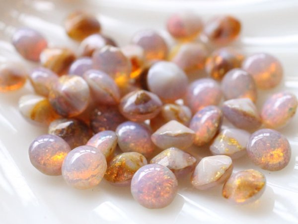 画像5: ドイツヴィンテージ　ファイヤーオパール【ss30】4個 (5)