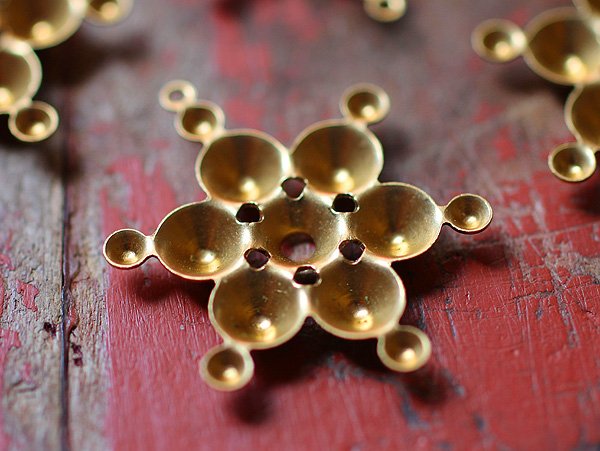 画像5: マルチラインストーンセッティング【MST-09】　スノーフレーク　2個 (5)