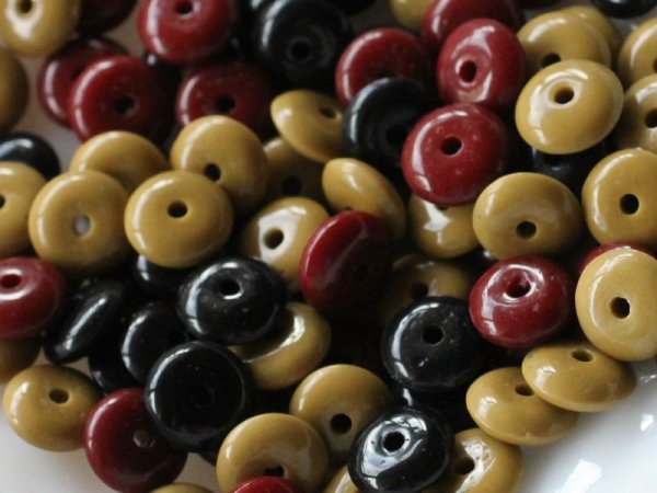 画像3: チェコヴィンテージのガラス製ソーサービーズ　【ビーンズカラー】80個以上 (3)