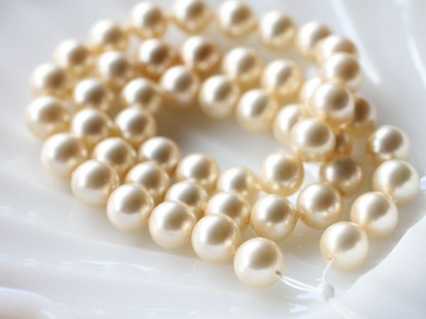 画像3: ジャパンヴィンテージ・ガラスパール【8ミリ・ラウンド・100粒前後】キスカ色 (3)