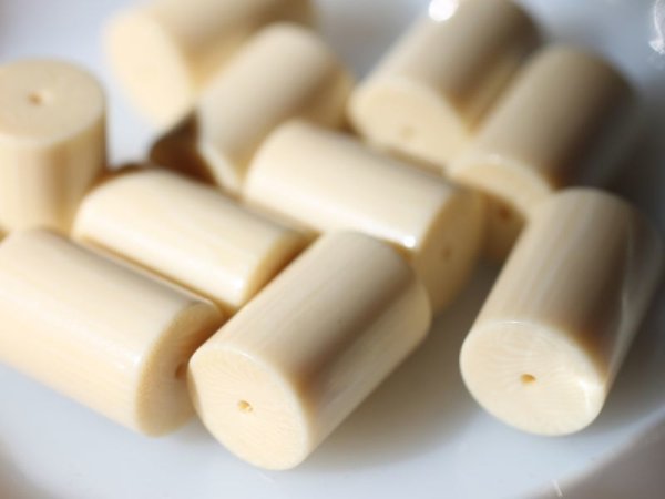 画像5: ジャパンヴィンテージ・カゼインビーズ【チューブ14.8ミリ×直径10ミリ】　ラクト　　　　 (5)