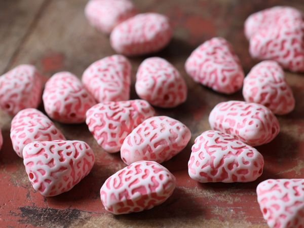 画像3: ドイツヴィンテージ　ルーサイト・ゼブラトライアングル【ピンク大】　 (3)