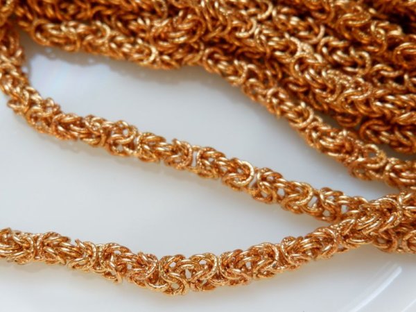 画像3: USAヴィンテージ・ビザンチンチェーン【太6ミリ】 50センチ (3)