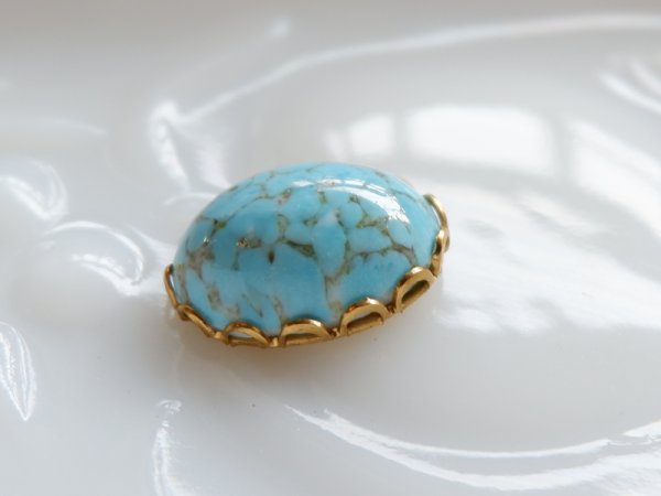 画像2: USA真鍮セッティング　レースエッジ18×13mm　2個 (2)