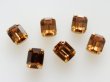 画像3: ヴィンテージスワロフスキー【スモークトパーズ・オクタゴン・10×8ミリ縫い付け用台座】2個 (3)