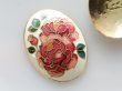 画像4: ジャパンヴィンテージ・Cloisonne クロワゾネ　カメオ【アイボリー40×30ミリ】1個　有線七宝 (4)