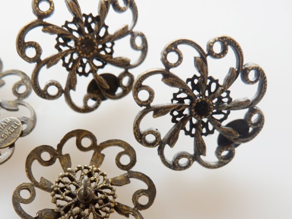 画像3: ミリアムハスケルデッドストック【金古美・ピアス】1ペア　　刻印有り (3)