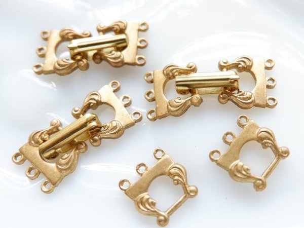 画像3: USA真鍮製 ブレスレット向きセパレーター【C　3連用】　2個 (3)