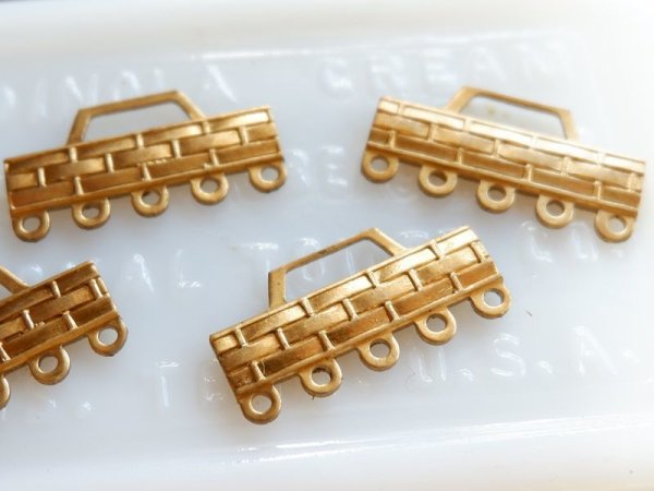 画像2: USA真鍮製 セパレーター【ウィッカー5連】2個 (2)