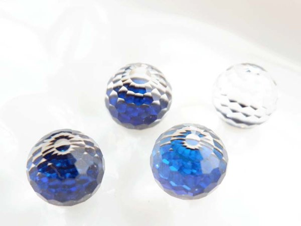 画像3: スワロフスキー#4869 バミューダブルー 14ミリ カボション　2個 (3)