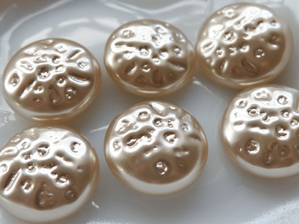 画像4: 日本製　ガラス芯バロックパールカボション【つや有りB柄】 (4)