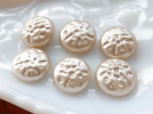 画像4: 日本製　ガラス芯バロックパールカボション【つや消しB柄】 (4)