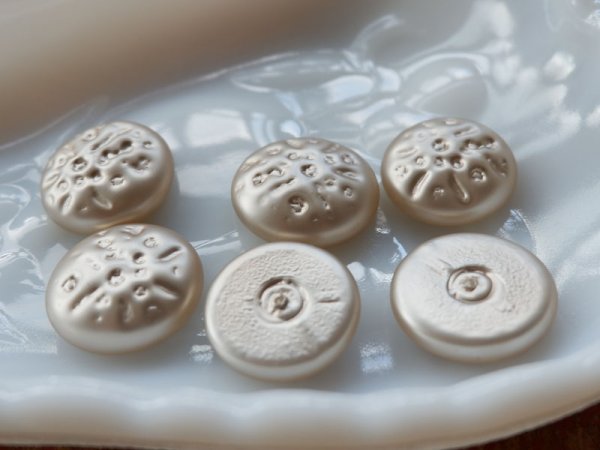 画像7: 日本製　ガラス芯バロックパールカボション【つや消しB柄】 (7)