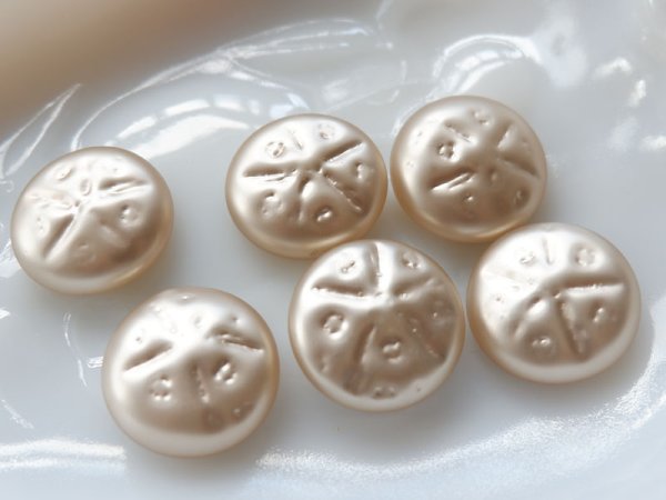 画像3: 日本製　ガラス芯バロックパールカボション【つや消しA柄】 (3)