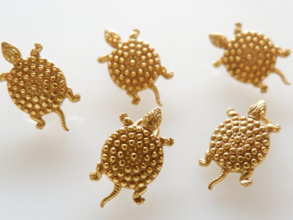 画像3: ミリアムハスケル・デッドストック　刻印あり　タートル（亀）ネックレスフック　1個 (3)