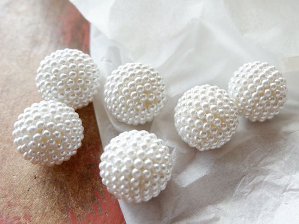画像3: ジャパンヴィンテージ・パールボール20ミリ　2個 (3)