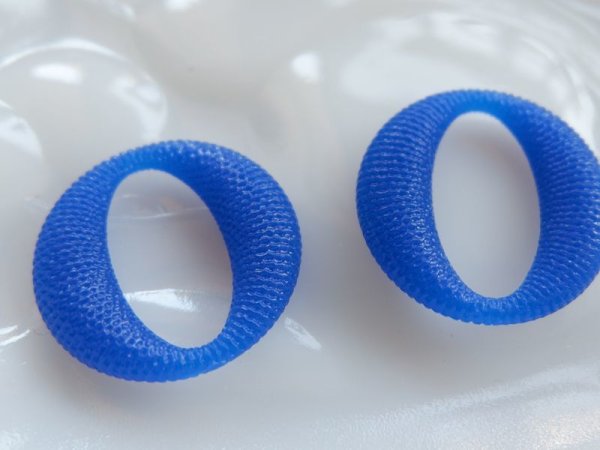 画像4: 最終★ヴィンテージ・テクスチャーリング【ブルー25ミリ】2個　 (4)