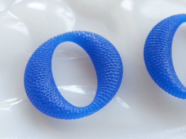 画像3: 最終★ヴィンテージ・テクスチャーリング【ブルー25ミリ】2個　 (3)