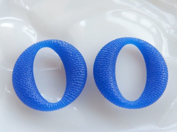 画像2: 最終★ヴィンテージ・テクスチャーリング【ブルー25ミリ】2個　 (2)