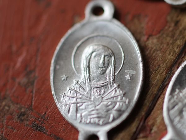 画像2: ヴィンテージフランスメダイ コネクター　【022】　アルミ製　2個 (2)