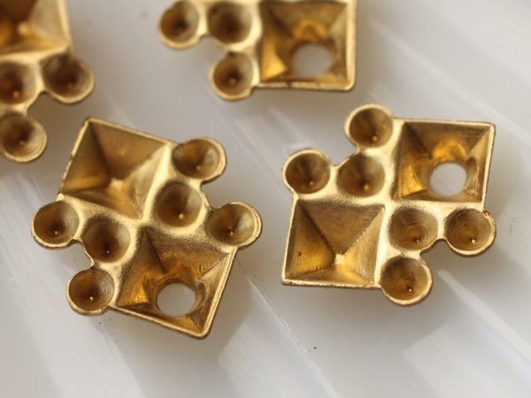 画像2: マルチラインストーンセッティング【MST-01】 デコスクエア 2個 (2)