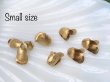 画像9: USA真鍮製フラワーパーツ　【スモール・変形ペタル・ビーズキャップ】2個　※注意あり (9)