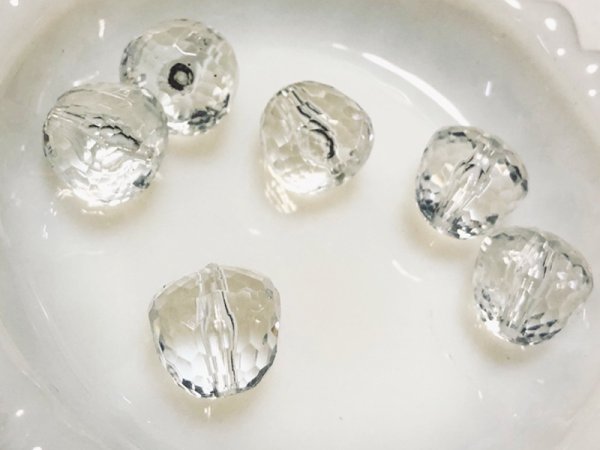 画像2: ドイツ製　クリアー・アクリルドロップ【エイコーン】6個 (2)