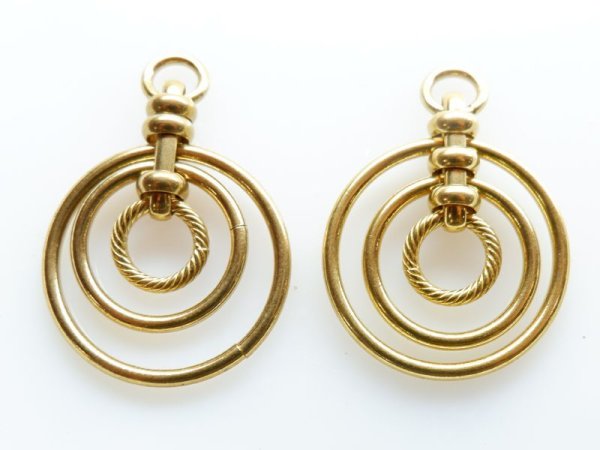 画像2: ヴィンテージ真鍮リングパーツ【B】2個 (2)