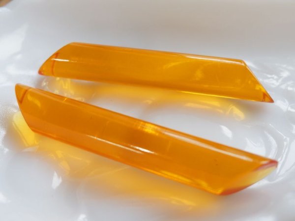 画像5: ヴィンテージ　ルーサイト・シリンダー穴無し【トパーズ】82ミリ　1本 (5)