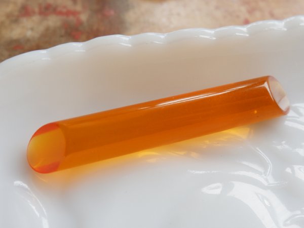 画像4: ヴィンテージ　ルーサイト・シリンダー穴無し【トパーズ】82ミリ　1本 (4)