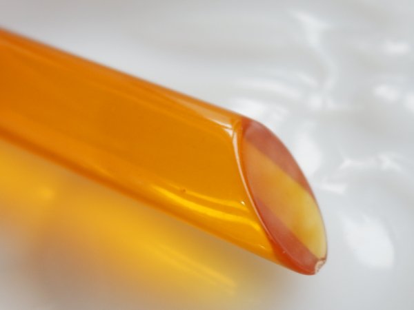 画像3: ヴィンテージ　ルーサイト・シリンダー穴無し【トパーズ】82ミリ　1本 (3)