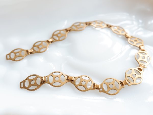 画像3: USA真鍮製　ヴィンテージ・デザインチェーン【ラウンド】20センチ (3)