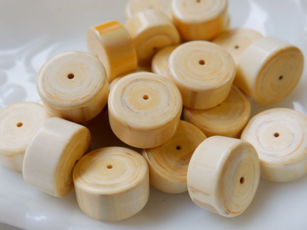 画像5: ヴィンテージ　ガラリス　切り株ビーズ20ミリ　10個 (5)