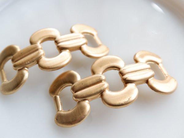 画像2: USA真鍮製 　チェーン風スタンピング　大　※やすり掛け必要 (2)