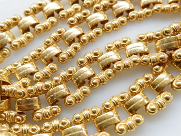 画像5: ミリアムハスケル　ロシアンゴールド色チェーン【A】1コマ単位の販売 (5)