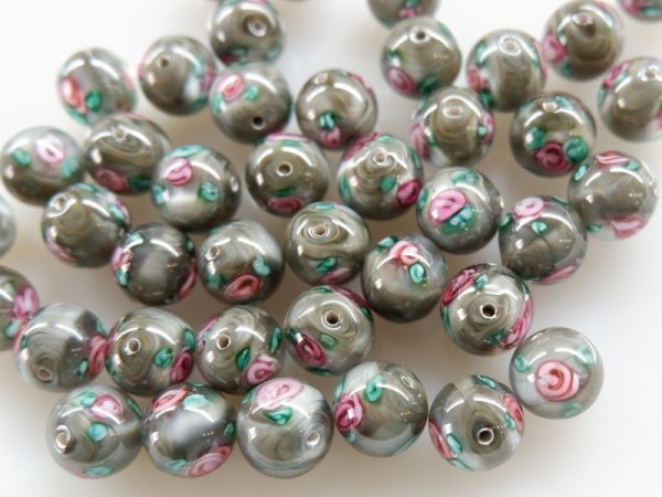 画像2: ベネチアンガラスビーズ　10ミリ　10個 (2)