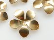 画像2: ヴィンテージUSA真鍮製【五弁のお花　30ミリ】2個 (2)