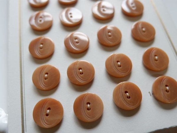 画像3: フランスヴィンテージボタン　シート売り【マーブル模様　14ミリ】24個 (3)