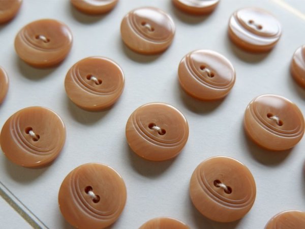 画像2: フランスヴィンテージボタン　シート売り【マーブル模様　14ミリ】24個 (2)