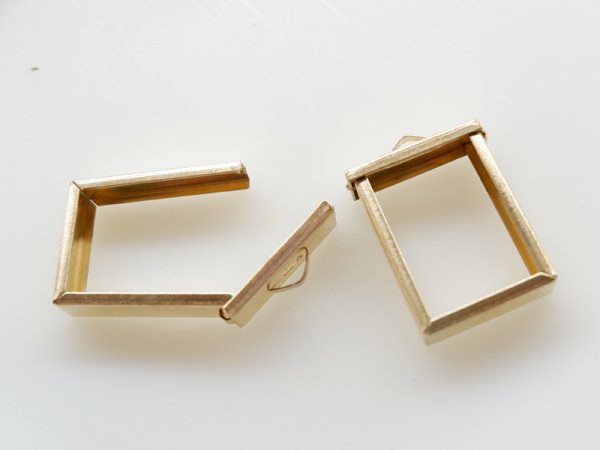 画像2: アメリカ製 真鍮(ブラス)パーツ・フレームB (2)
