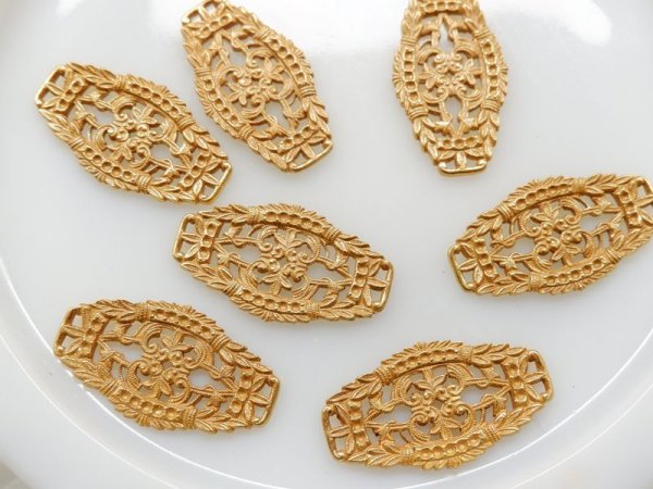 画像4: ミリアムハスケル　マットゴールド【コネクター】1個　ハスケルパーツ (4)