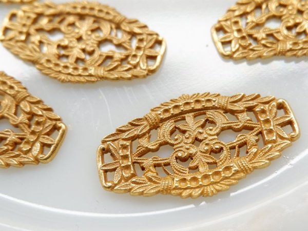 画像3: ミリアムハスケル　マットゴールド【コネクター】1個　ハスケルパーツ (3)