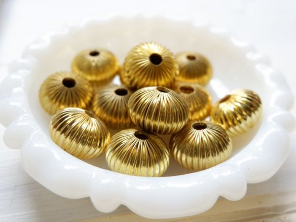 画像4: ヴィンテージ真鍮ビーズ【20ミリ×14ミリ】10個 (4)