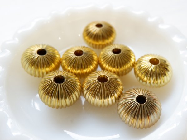 画像3: ヴィンテージ真鍮ビーズ【20ミリ×14ミリ】10個 (3)