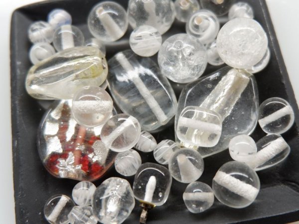 画像2: ジャパンヴィンテージ・チェリーブランド　ガラスビーズセット【0605-S】 (2)