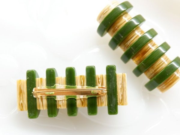 画像3: ドイツヴィンテージ・ガラリスブローチ【I】 (3)