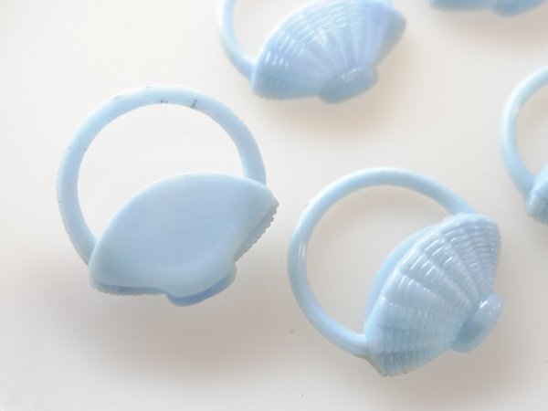 画像3: ジャパンヴィンテージ・プラスチック・フラワーバスケット【ブルー】2個 (3)