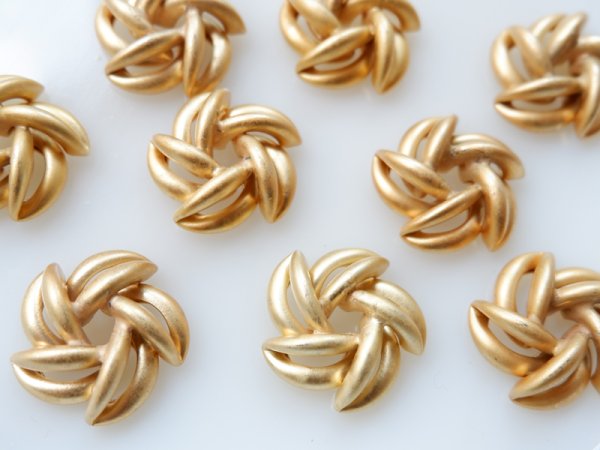 画像2: ヴィンテージ真鍮パーツ【メッキ済み】2個 (2)